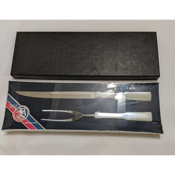 Towle Kitchen Usa New Towle Carving Set Meat Fork Knife In Box
